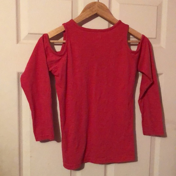 Georgia Bulldogs Bulldogs Forever Pinkish Red Could Shoulder Tee Girls Medium 10 - Picture 7 of 12